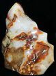 Tall, Polished Carnelian Agate Flame - (Special Price) #50702-3